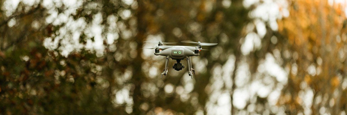UAV drone in flight