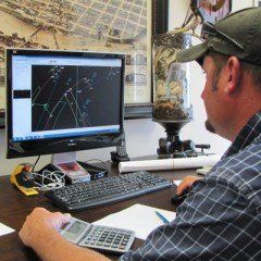 Becker surveyor in the field